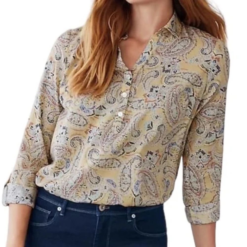 J. Jill Light Yellow Blouse